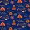 Sykel Enterprises-University of Florida Cotton Fabric-Florida Gators Turkey bowl Cotton Quilting Fabric